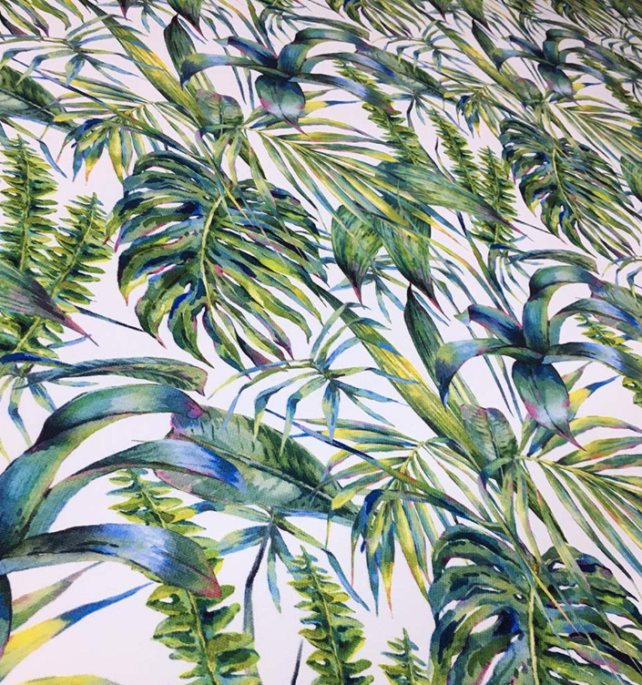 Tropical Leaves Patterned Fabric SCB-128 