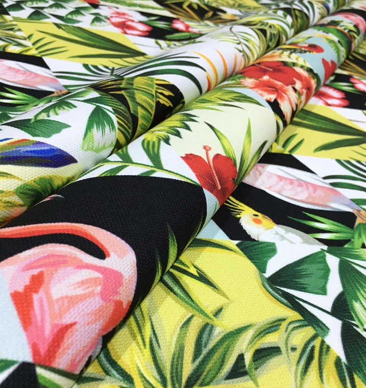 Tropical Patchwork Patterned Fabric SCB-144 