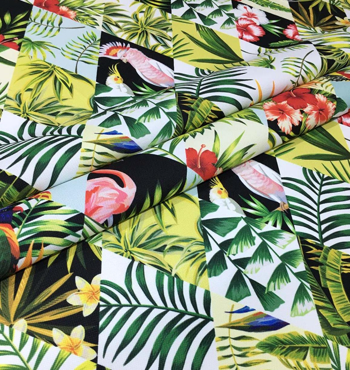 Tropical Patchwork Patterned Fabric SCB-144 