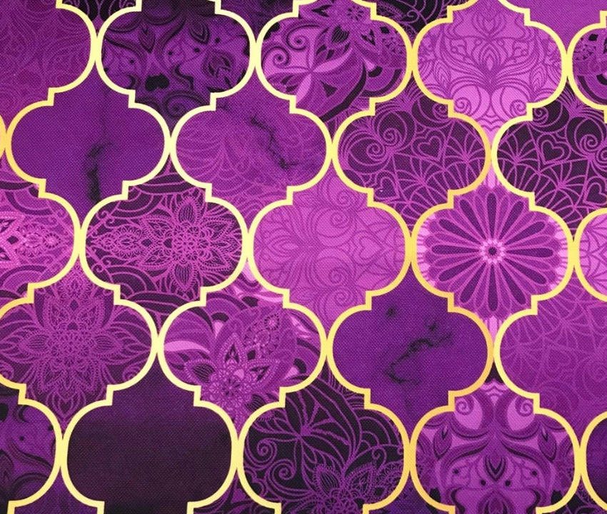 Violet Gradient Moroccan Patterned Fabric SCB-420 